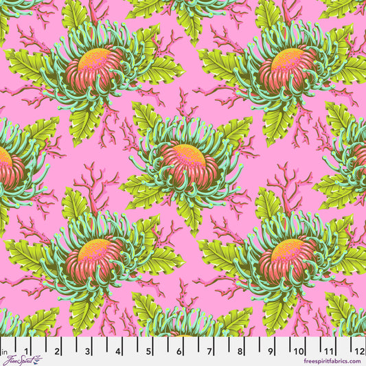 Floral Reef - Friends & Anemones - Coralline - Tula Pink