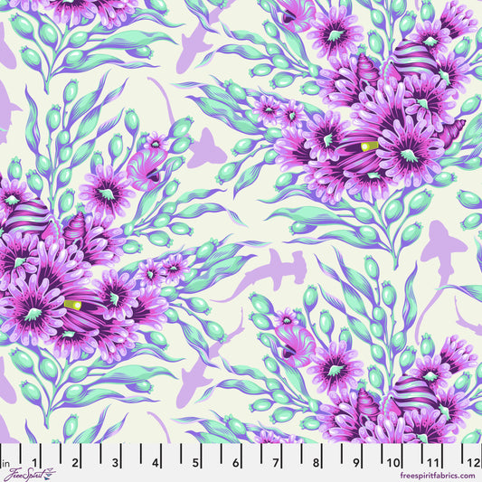 Floral Reef - Shadow Sharks - Ultraviolet - Tula Pink
