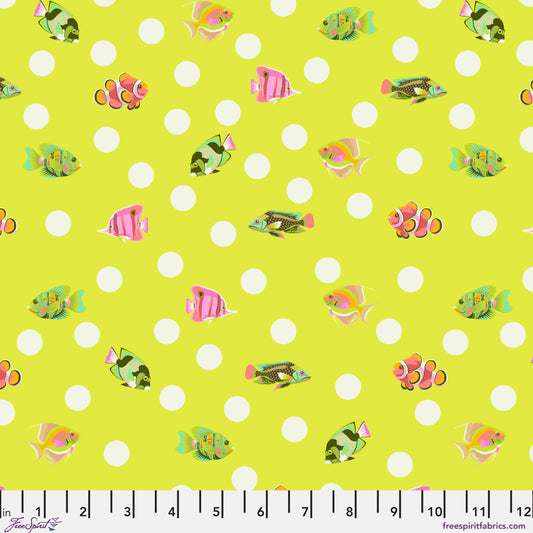Floral Reef - School Crossing - Seagrass - Tula Pink