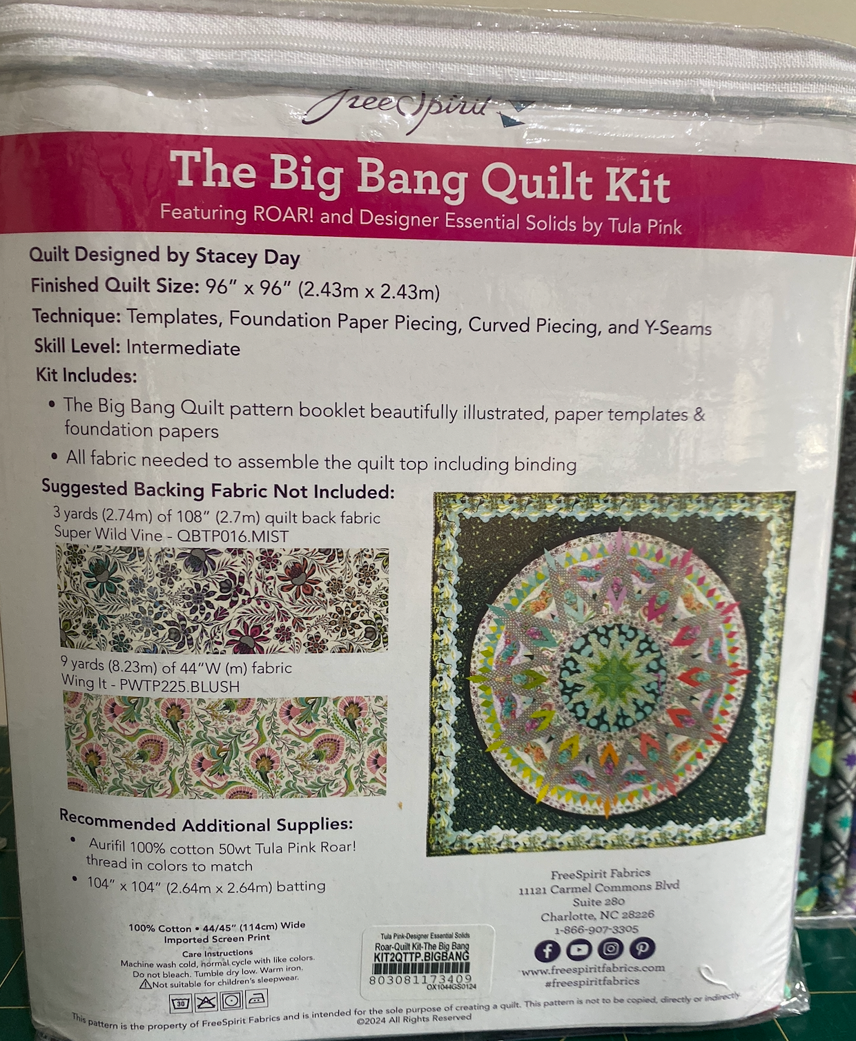 Big Bang quilt kit - Free Spirit/Tula Pink