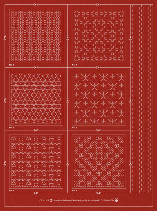 Sashiko Coasters panel