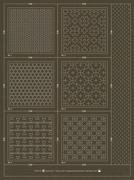 Sashiko Coasters panel