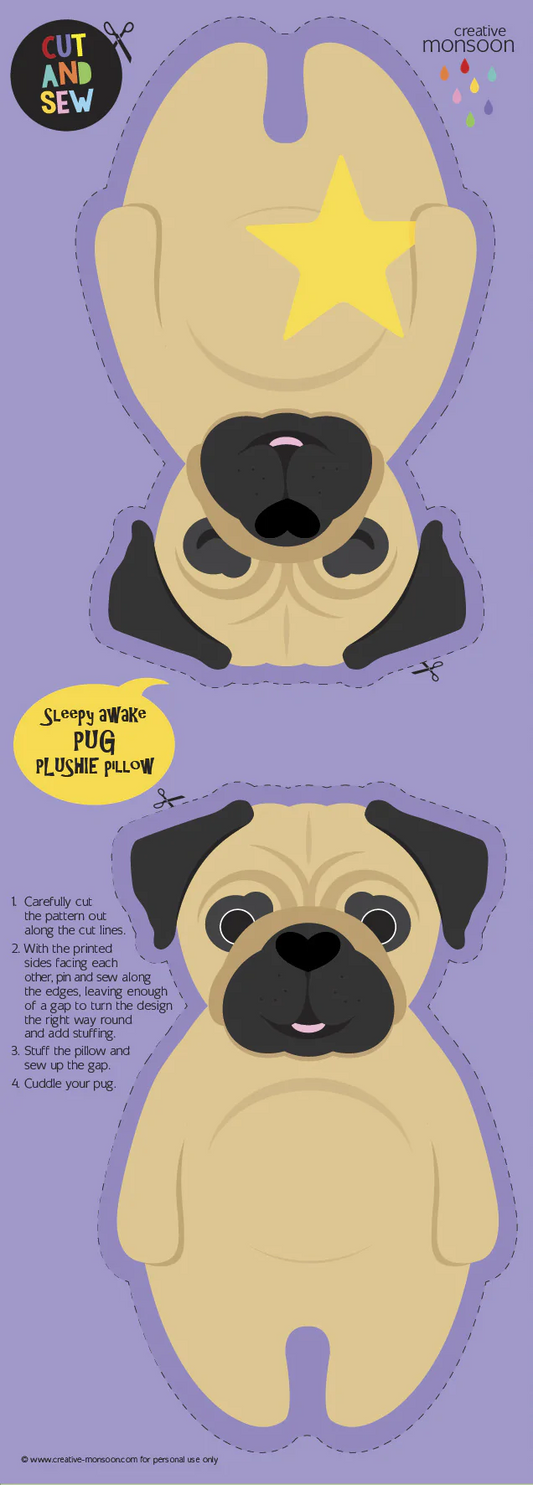 Plushie panels - lion or pug