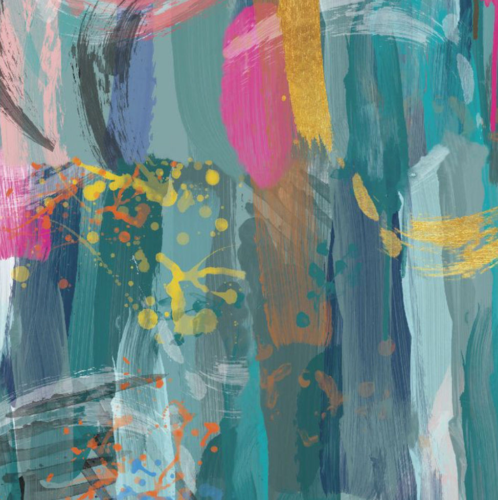 Stormy Abstract - 108" wide backing