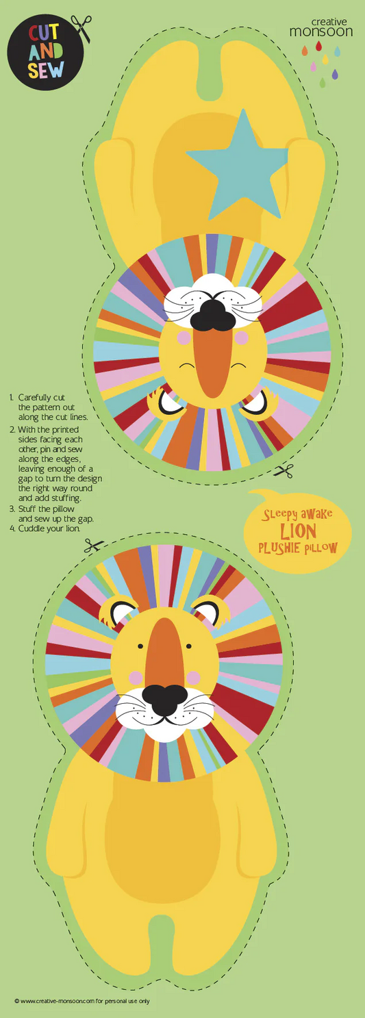 Plushie panels - lion or pug