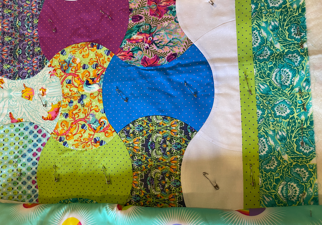 Sneak peak! New apple core quilt kit - coming soon