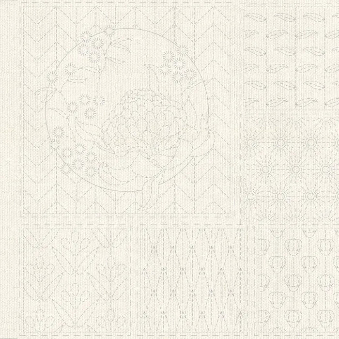 Botanical Sashiko panels