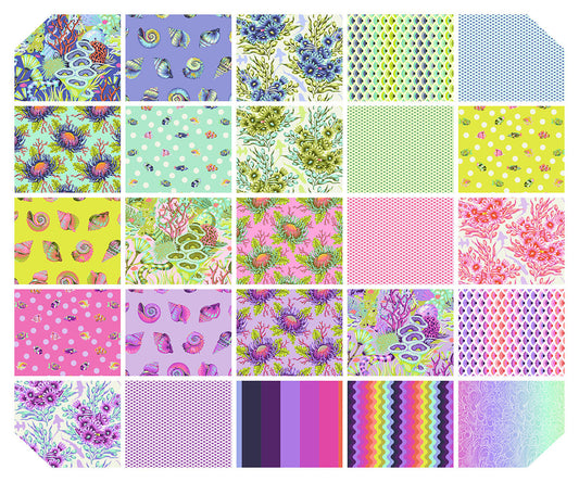 Floral Reef - Lighthouse Windows - Ultraviolet - Tula Pink