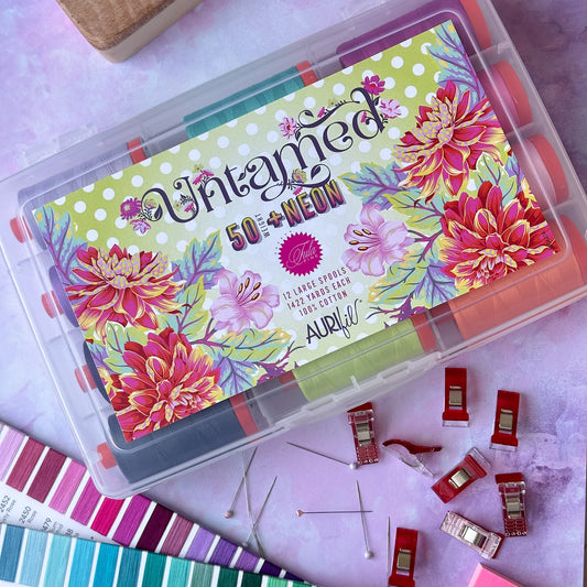 Aurifil Thread - Untamed + Neon - Tula Pink Collection