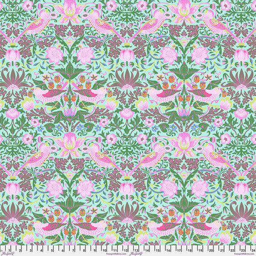 Kaffe Fassett + Morris & Co. - Strawberry Thief in Aqua