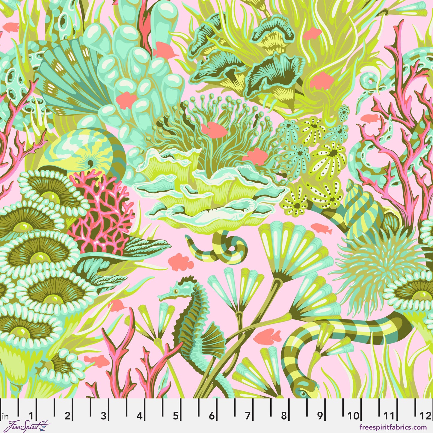 Floral Reef - Reef What You Sew - Coralline - Tula Pink