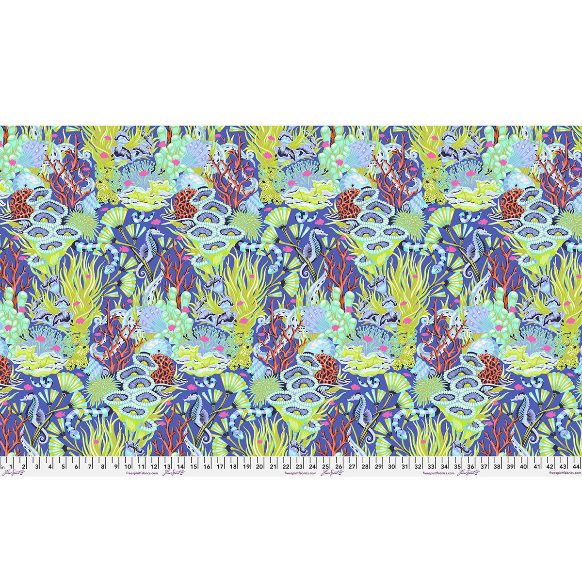 Floral Reef - Reef What You Sew - Marine - Tula Pink