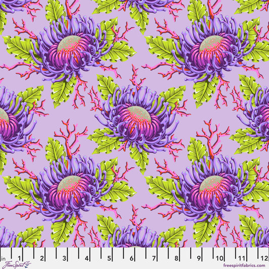 Floral Reef - Friends & Anemones - Ultraviolet - Tula Pink