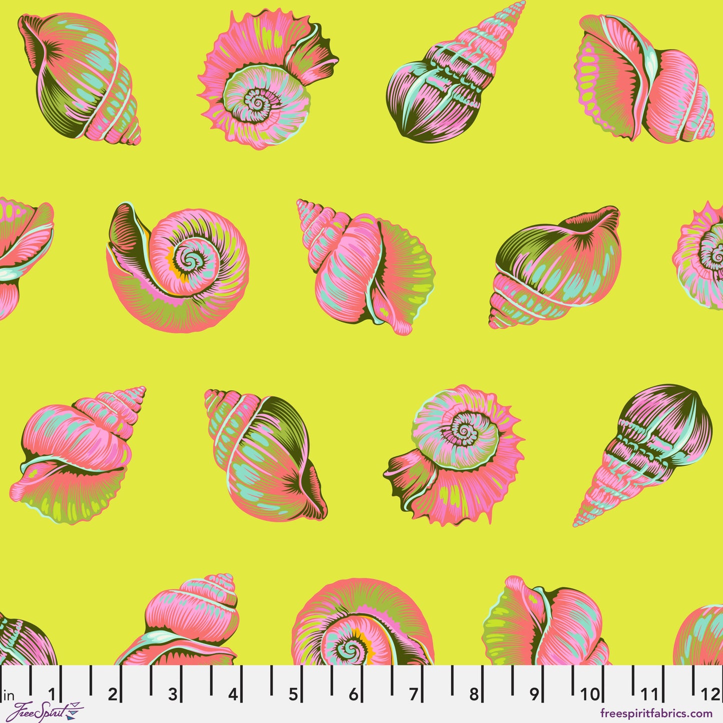 Floral Reef - Lil Shelly - Seagrass - Tula Pink