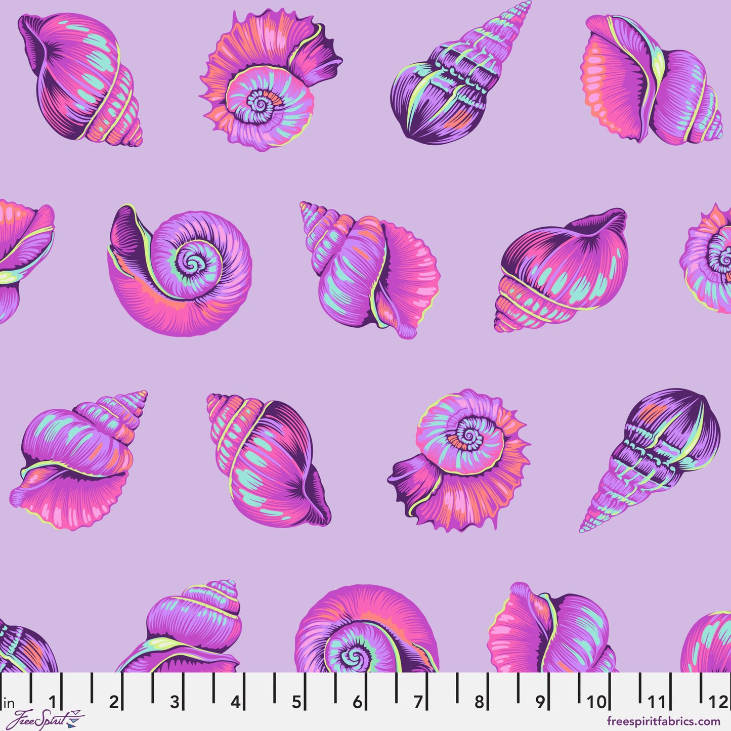Floral Reef - Lil Shelly - Ultraviolet - Tula Pink