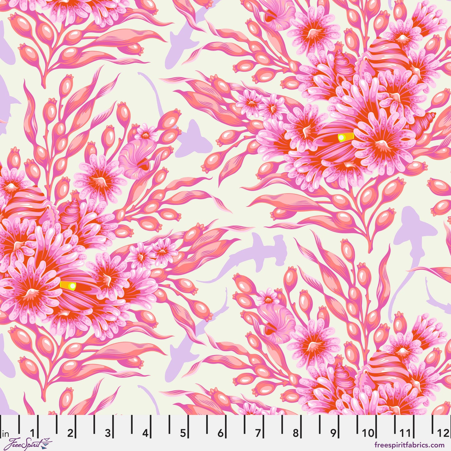 Floral Reef - Shadow Sharks - Delphine - Tula Pink