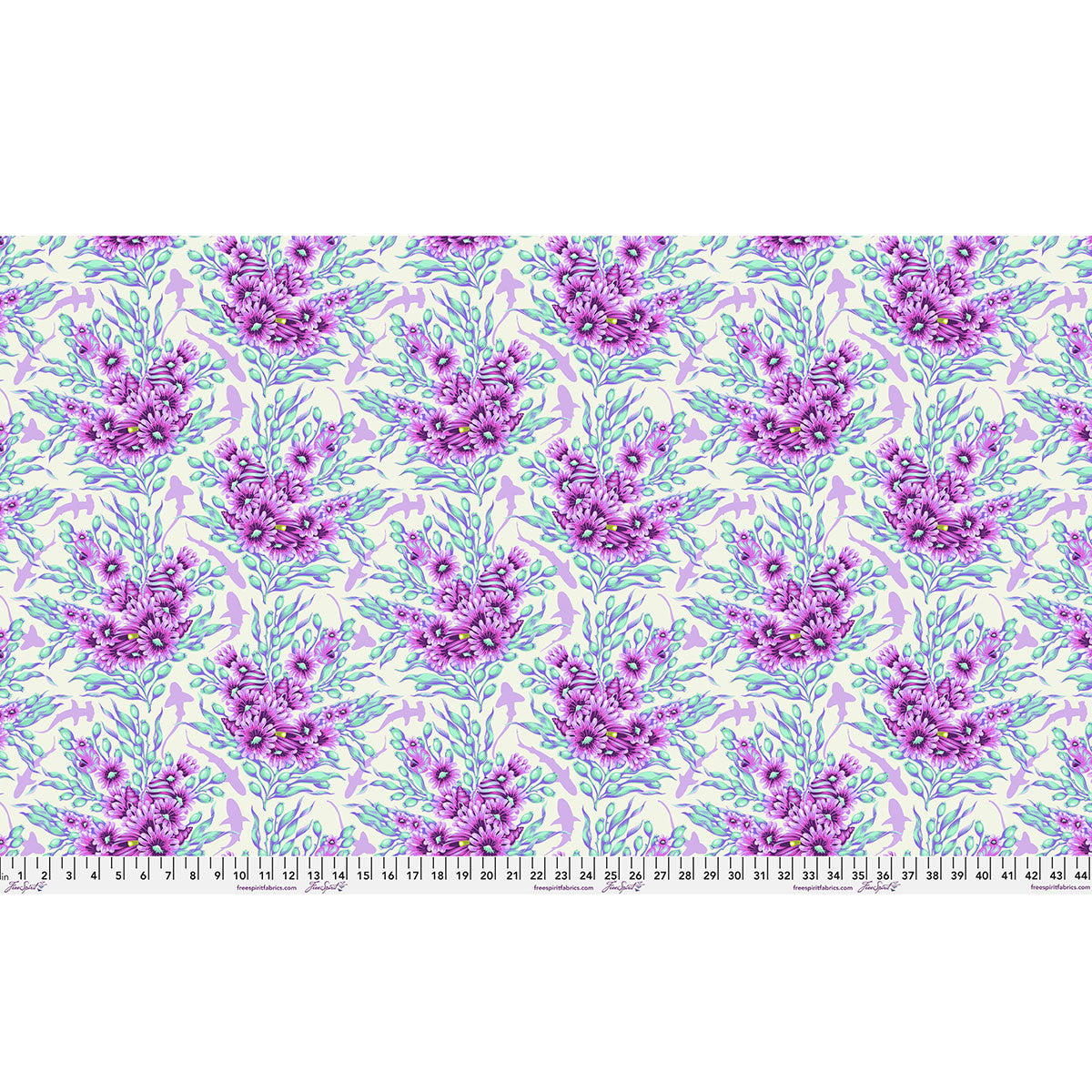 Floral Reef - Shadow Sharks - Ultraviolet - Tula Pink