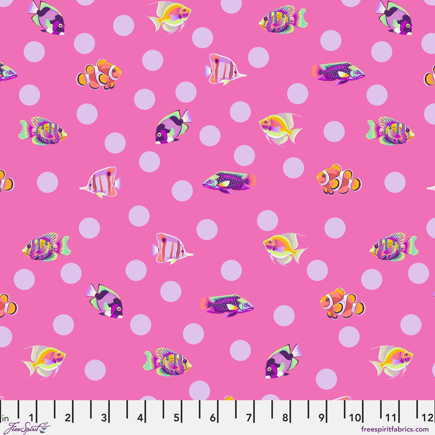 Floral Reef - School Crossing - Delphine - Tula Pink