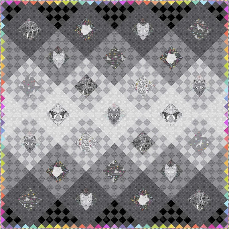 Fade to Gray Quilt Kit - Free Spirit/Tula Pink