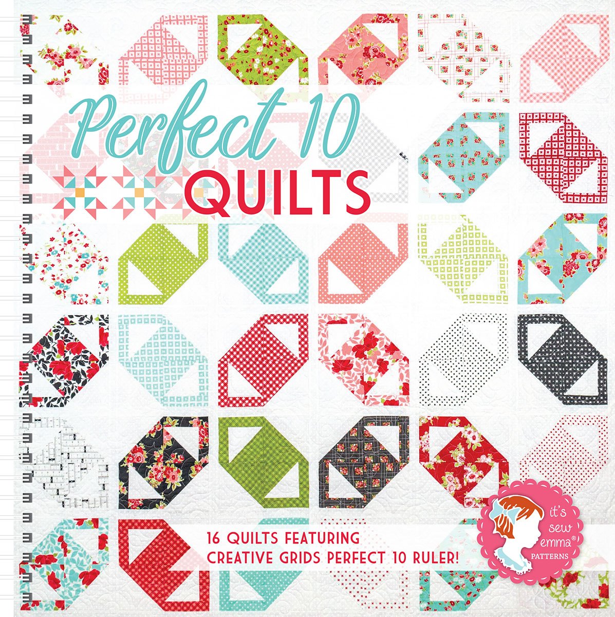 Perfect 10 Quilts bundle - pattern book and ruler